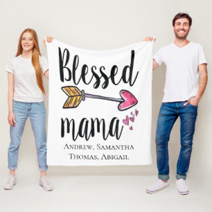 Manta Polar Regalo personalizado de mamá bendecida