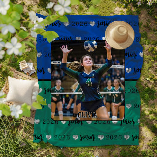 Manta Polar Regalo personalizado de Voleibol de Imágenes Senio