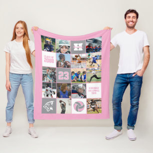 Manta Polar Regalo personalizado de voleibol para senior en co