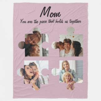 Manta Polar Regalo personalizado del Día de la Madre para mamá