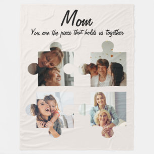 Manta Polar Regalo personalizado del Día de la Madre para mamá