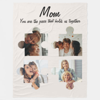 Manta Polar Regalo personalizado del Día de la Madre para mamá