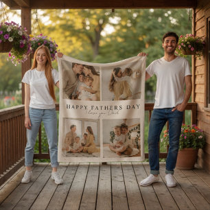 Manta Polar Regalo personalizado del Día del Padre con foto pa