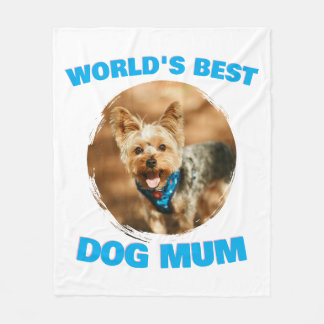 Manta Polar Regalo personalizado mínimo mejor perro gato mamá