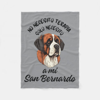 Manta Polar Regalo Personalizado Perro San Bernardo Divertido