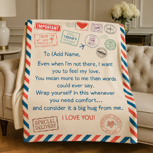 Manta Polar Regalo personalizado por el día de la madre - mant