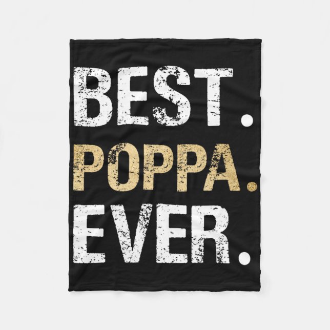 Manta Polar Regalo Poppa De Nieta Abuela Mejor Poppa (Anverso)