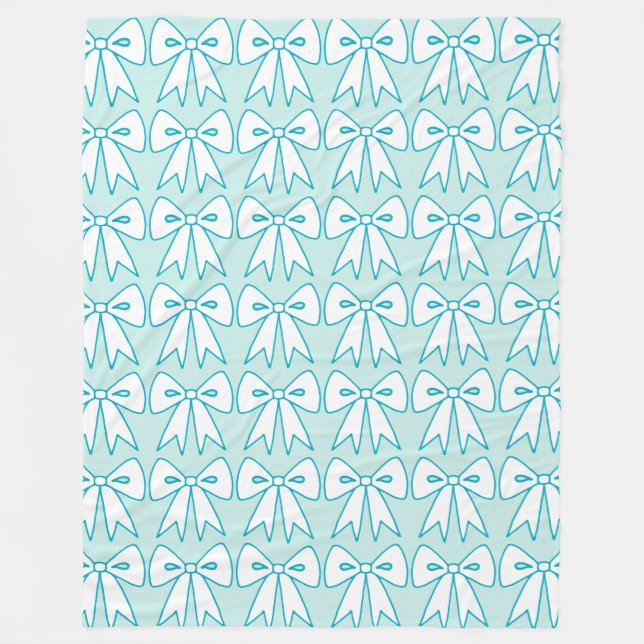 Manta Polar Regalo retro de arco abierto (Anverso)