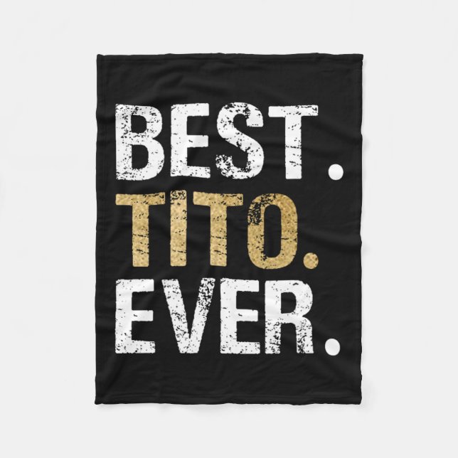 Manta Polar Regalo Tito Para El Abuelo Español Mexicano (Anverso)