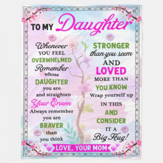 Manta Polar Regalos abiertos para las hijas de madres