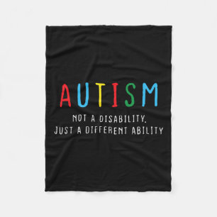 Manta Polar Regalos autistas Niños Adultos Autismo de Habilida