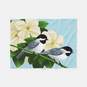 Manta Polar Regalos capsulados negro del Chickadee