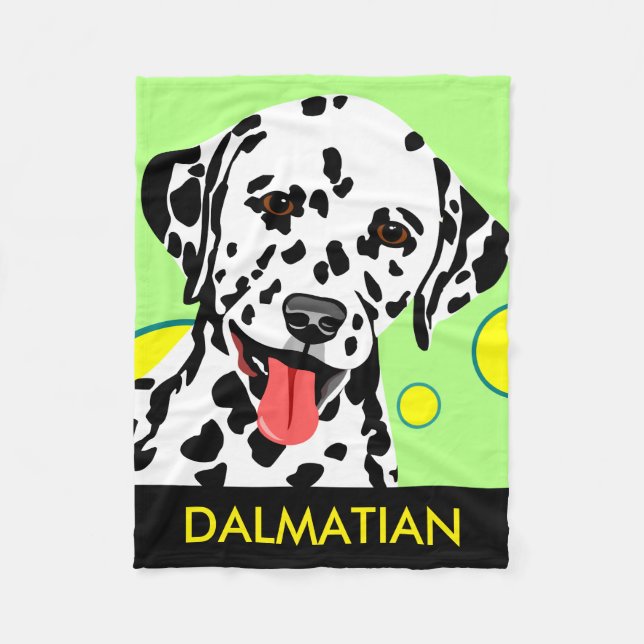 Manta Polar Regalos dálmatas del amante del perro (Anverso)