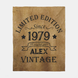 Manta Polar Regalos de 45 años personalizados vintage