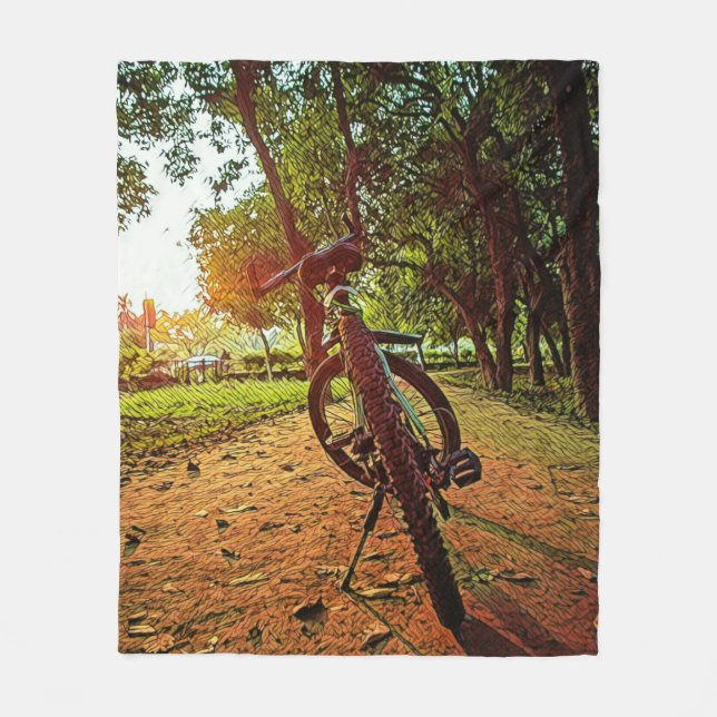 Manta Polar regalos de bicicleta de montaña (Anverso)