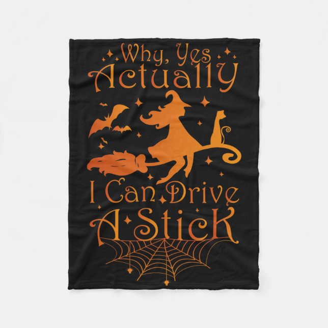 Manta Polar Regalos De Brujas De Halloween Por Qué Sí Puedo Co (Anverso)