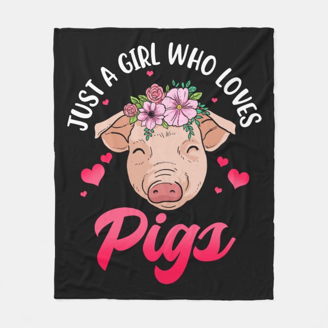 Manta Polar Regalos De Cerdo Para Amantes De Cerdo Mujeres De  (Anverso)