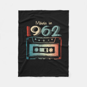 Manta Polar Regalos de cumpleaños de 60 años hechos en Cassett