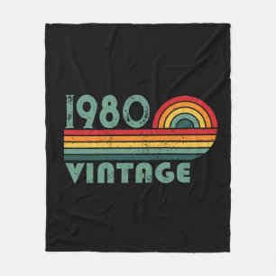 Manta Polar Regalos de cumpleaños vintage personalizados
