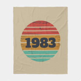 Manta Polar Regalos de cumpleaños vintage personalizados