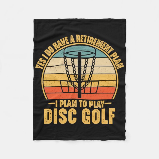 Manta Polar Regalos de jubilación para jugadores de Disc Golf  (Anverso)