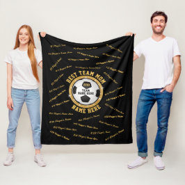 Manta Polar Regalos de mamá del equipo de fútbol personalizado