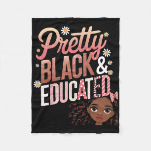 Manta Polar Regalos de mujeres negras y educadas Pretty Black