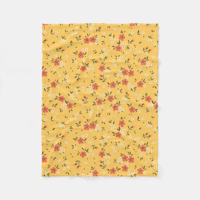 Manta Polar Regalos De Navidad Floral Y Hardy (Anverso)