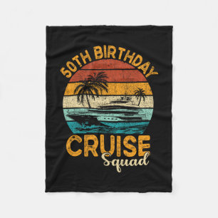 Manta Polar Regalos de Squad de Crucero de Cumpleaños 50 2025