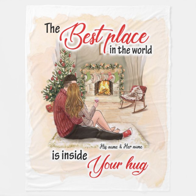 Manta Polar Regalos de vida | El Mejor Lugar Del Mundo (Anverso)