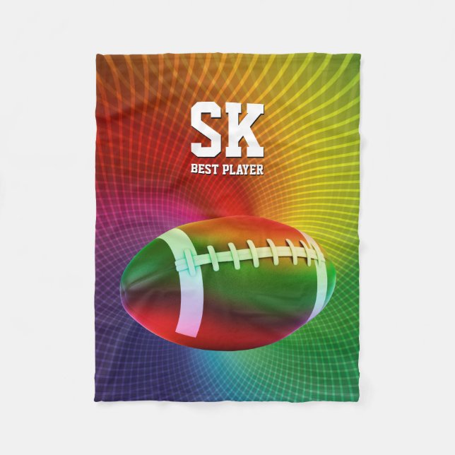 Manta Polar Regalos del aficionado deportivo de la bola de (Anverso)