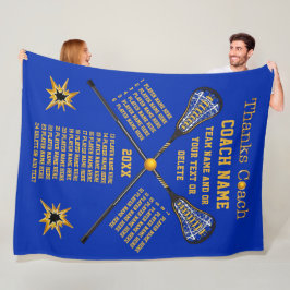 Manta Polar Regalos del coche de LaCrosse de las gracias de