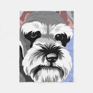 Manta Polar Regalos del Schnauzer miniatura