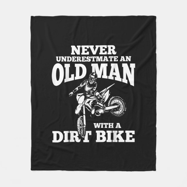 Manta Polar Regalos divertidos nunca subestiman a un anciano c (Anverso)