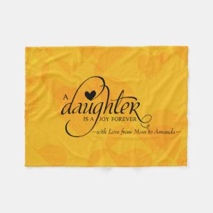 Manta Polar Regalos dulces personalizados para las hijas