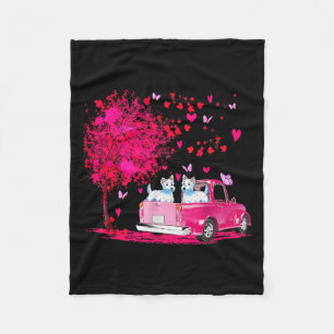 Manta Polar Regalos felices de día de San Valentín para pareja