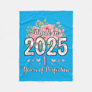 Manta Polar Regalos Florales de Cumpleaños 1er para Mujeres He