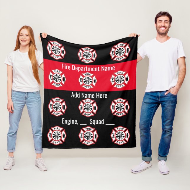 Manta Polar Regalos para bomberos Personalizados, (In situ)
