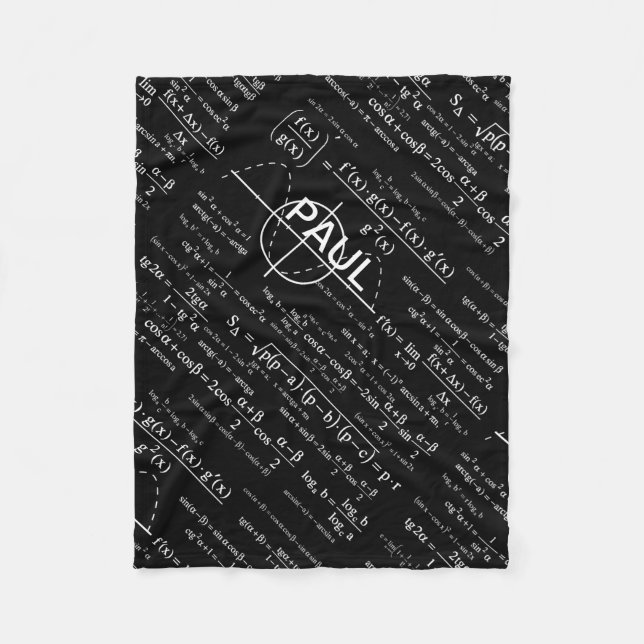 Manta Polar Regalos personalizados de la física para los (Anverso)