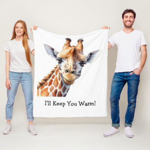 Manta Polar Regalos Personalizados para Amantes de las Jirafas