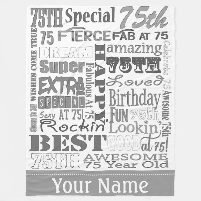 Manta Polar Regalos Únicos Y Especiales De Fiesta De Cumpleaño (Anverso)