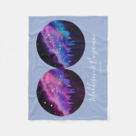 Manta Polar Regalos Zodiac para Parejas Personalizados Cualqui