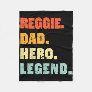 Manta Polar Reggie Dad Hero Leyenda Nombre Personalizado Fa