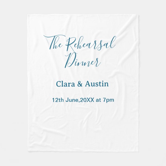 Manta Polar Rehearsal dinner the night before simple minimal m (Anverso)