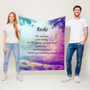Manta Polar Reiki inspirador que cura