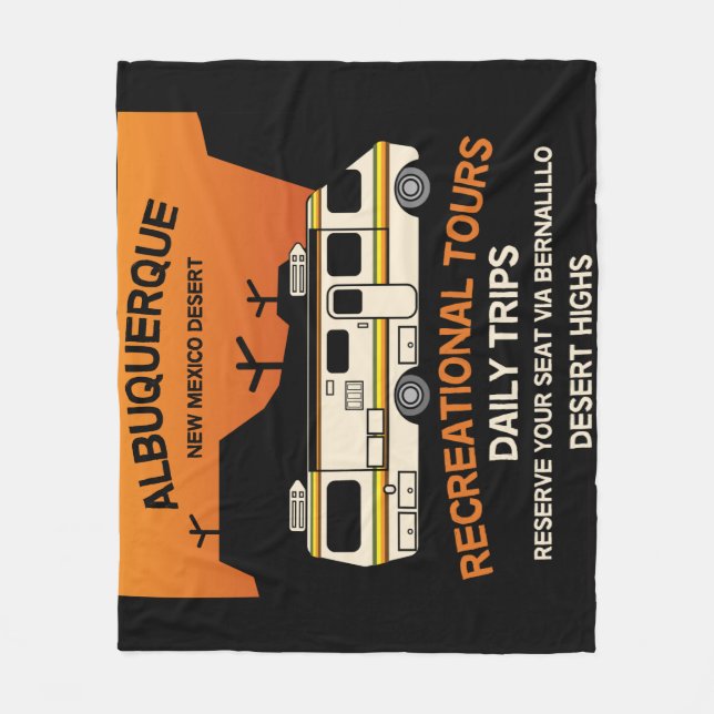 Manta Polar Reina del Camper - Divertida Caravana de RV Campin (Anverso)