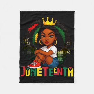 Manta Polar Reina Negra Juneteenth 1865 Bandera Africana Cabel