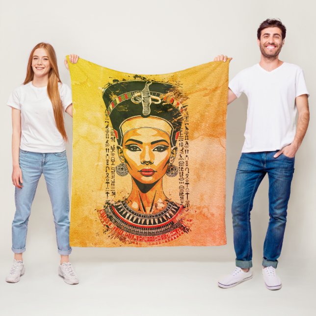 Manta Polar Reina real de Egipto - Arte neo-faraón moderno (In situ)