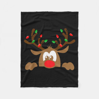 Manta Polar Reindeer Face Matching Family Christmas Deer Girl