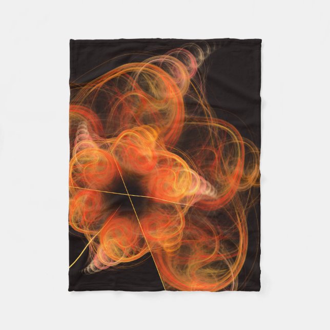 Manta Polar relámpagos arte abstracto (Anverso)